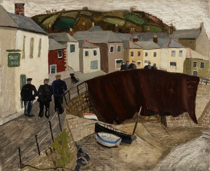 Christopher WOOD - Drying Sails, Mousehole, Cornwall | MasterArt